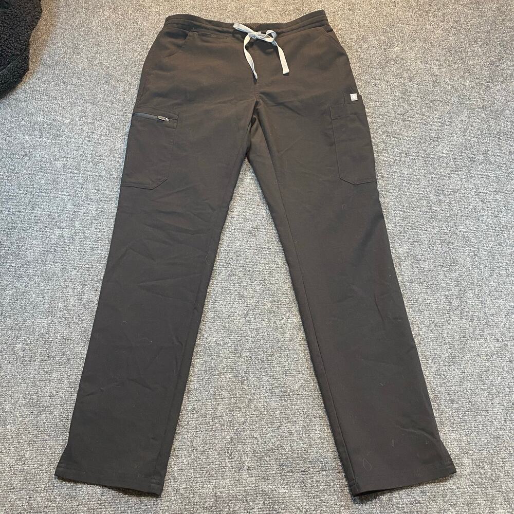 Figs Technical Collection Womens Small Ankle Length Black Scrub Pants